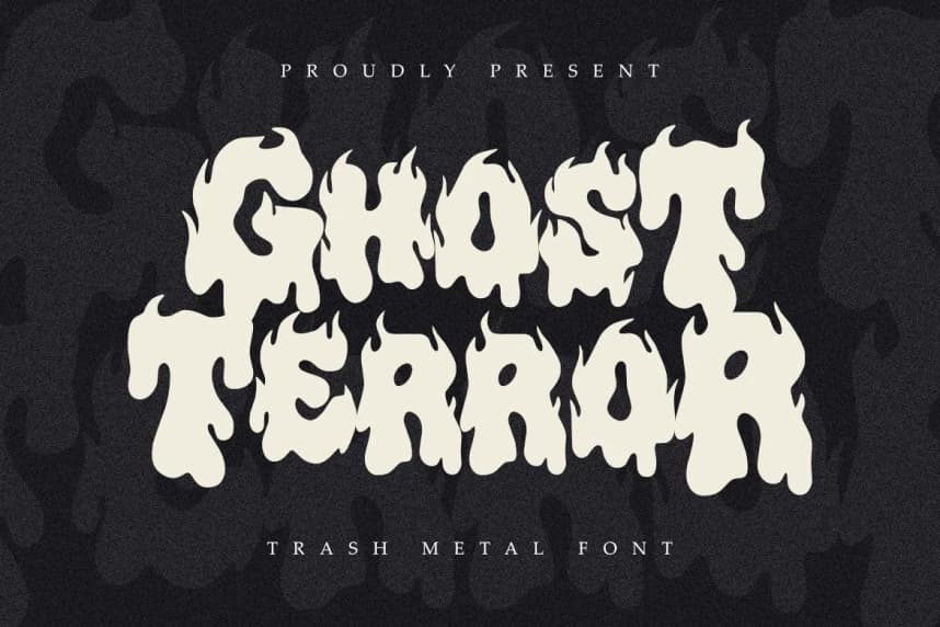 Ghost Terror Font – Handwritten creative asset