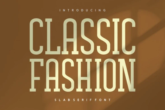 Classic Fashion Font – Slab Serif creative asset
