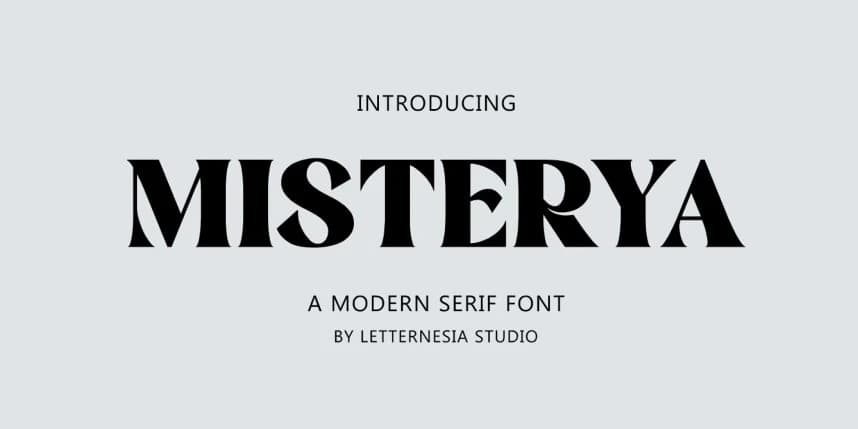 Misterya Font – Serif creative asset