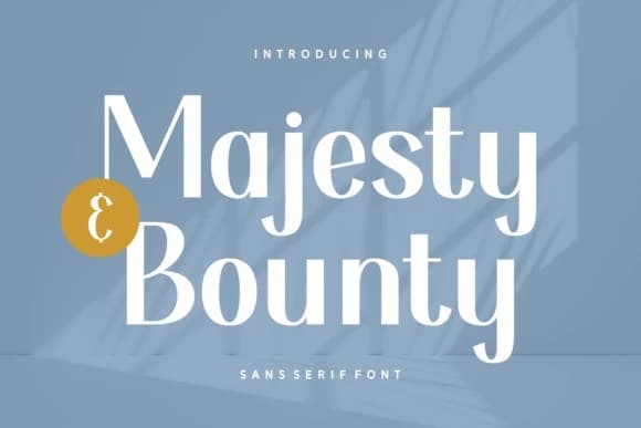 Majesty And Bounty Font – Display creative asset