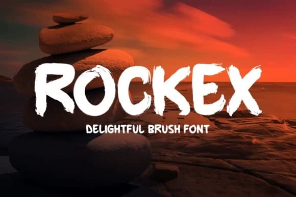 Rockex Brush Font – Display creative asset
