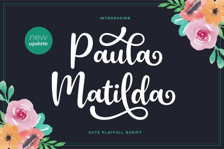 Paula Matilda Font – Handwritten creative asset