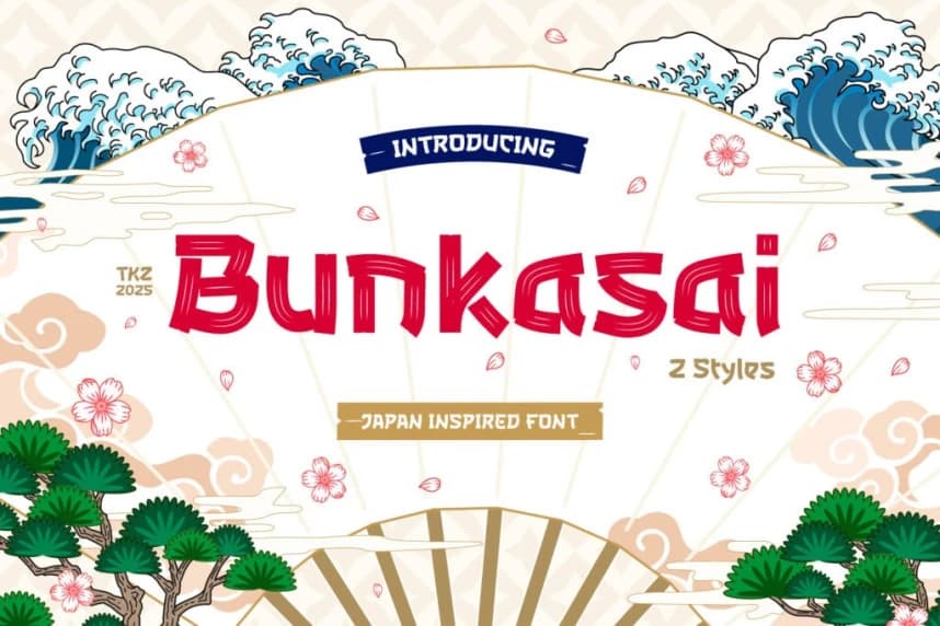 Bunkasai Japan Font – Display creative asset