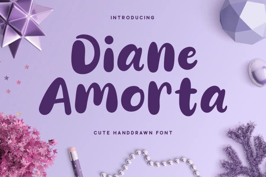 Diane Amorta Font – Script creative asset