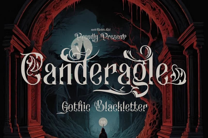 Canderagle Font – Display creative asset