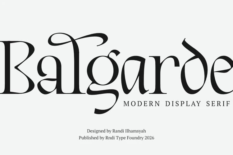 Balgarde Font – Serif creative asset