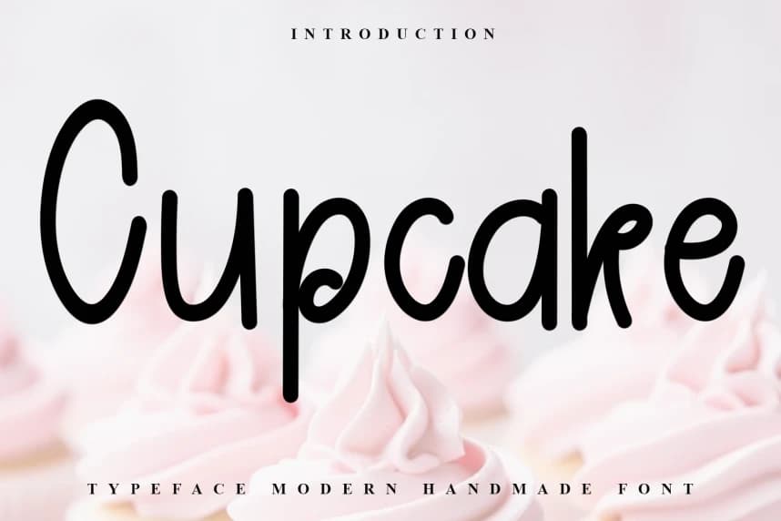 Cupcake – Stylish Handwritten Script Font – Display creative asset