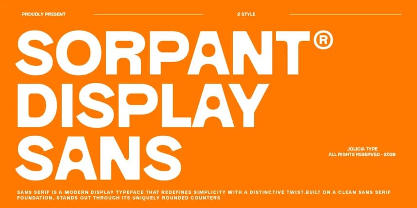 Sorpant Font – Display creative asset