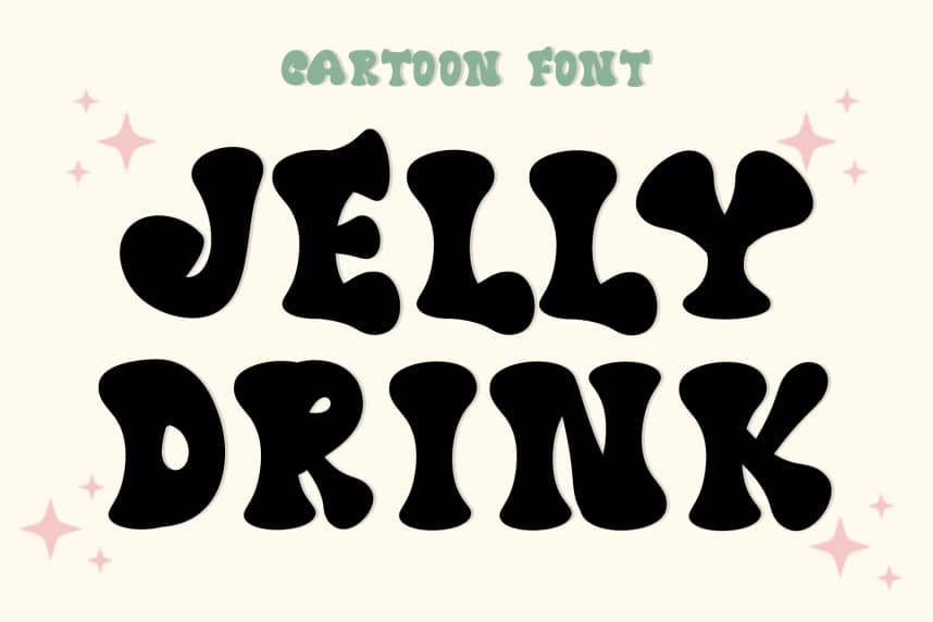 Jelly Drink Playful Font – Display creative asset