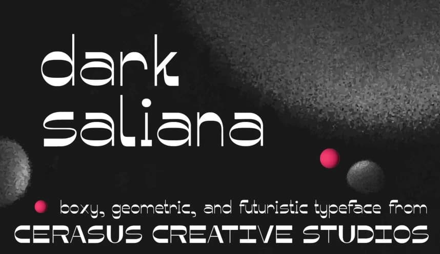 Dark Saliana Font – Display creative asset