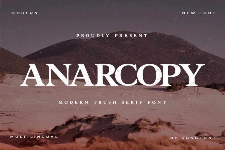 Anarcopy Font – Serif creative asset