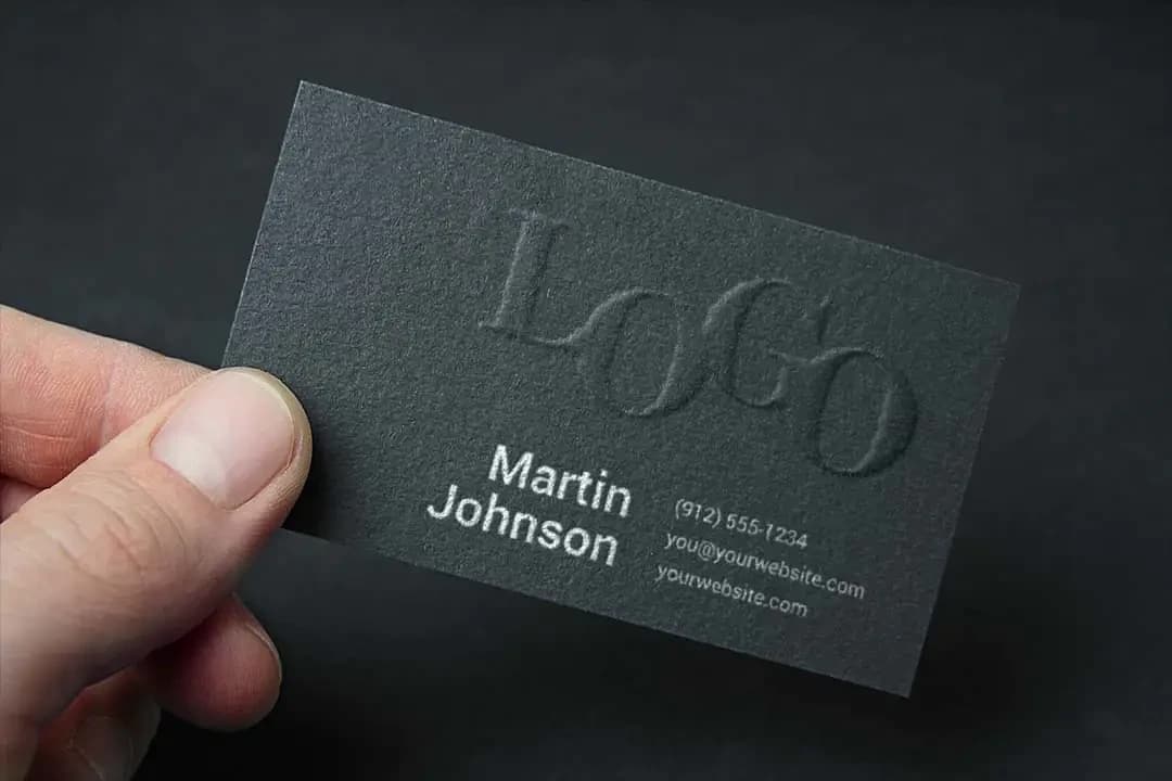 Embossed Business Card MockUp – Mockups creative asset