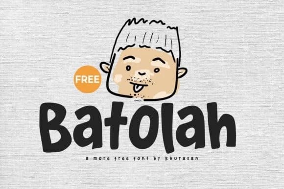 Batolah Playful Font – Display creative asset