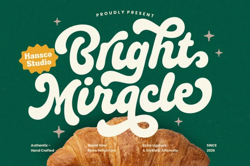 Bright Miracle Font – Script creative asset