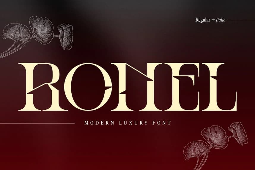 Ronel Luxury Font – Display creative asset