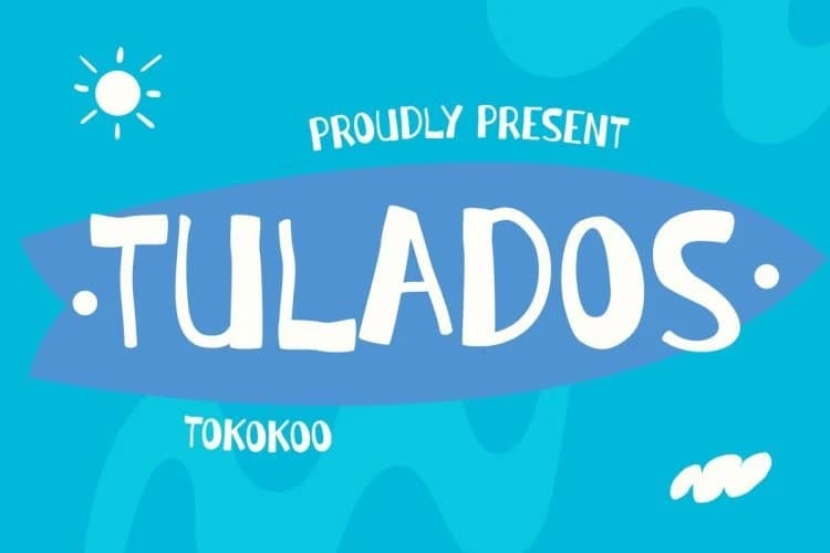 Tulados Playful Font – Display creative asset