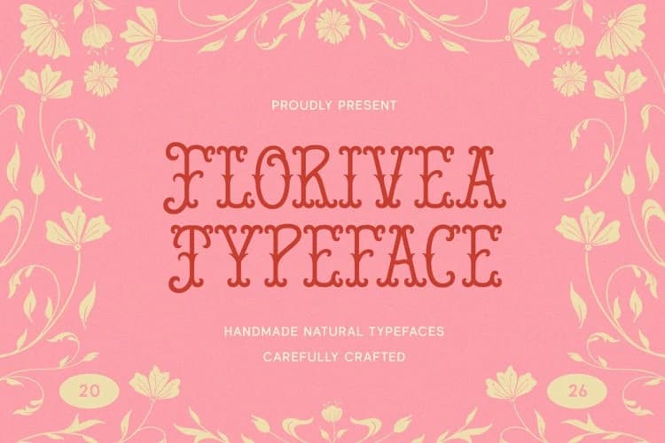 Florivea Font – Display creative asset