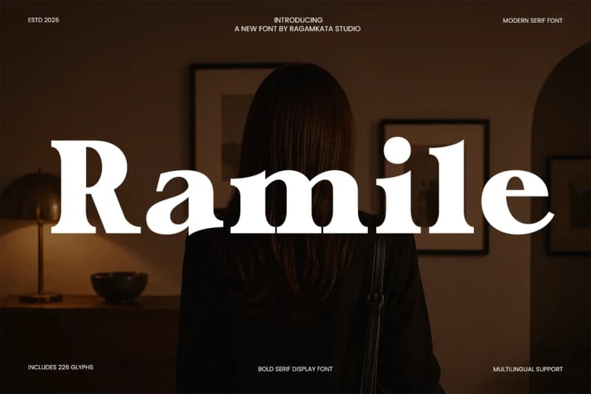 Ramile Font – Display creative asset
