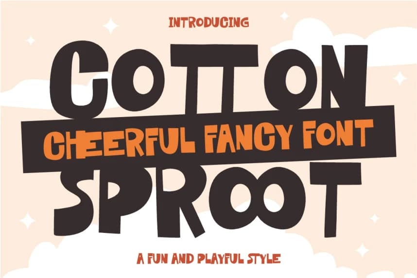 Cotton Sproot Font – Display creative asset
