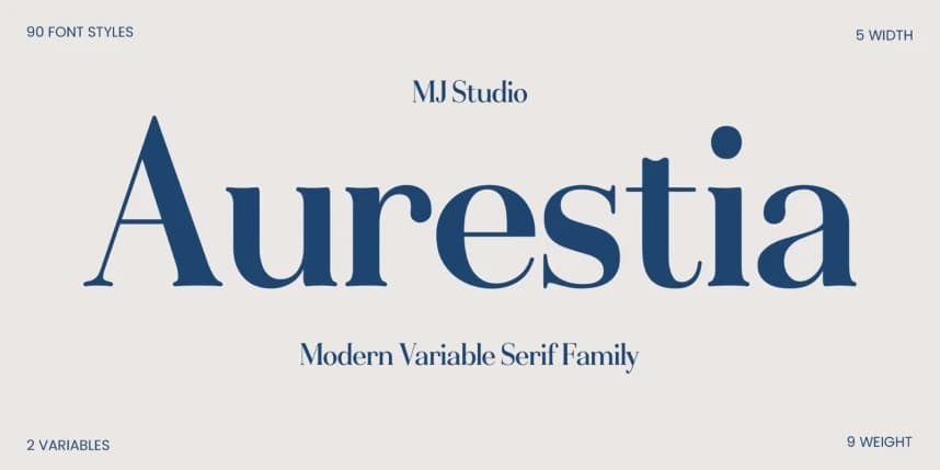 Aurestia Font Family – Serif creative asset