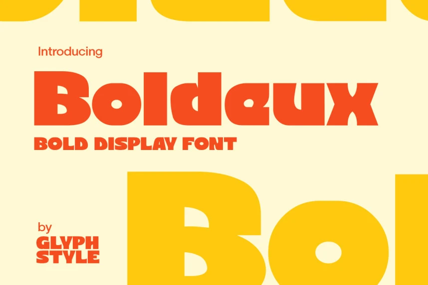 Boldeux Font – Sans Serif creative asset