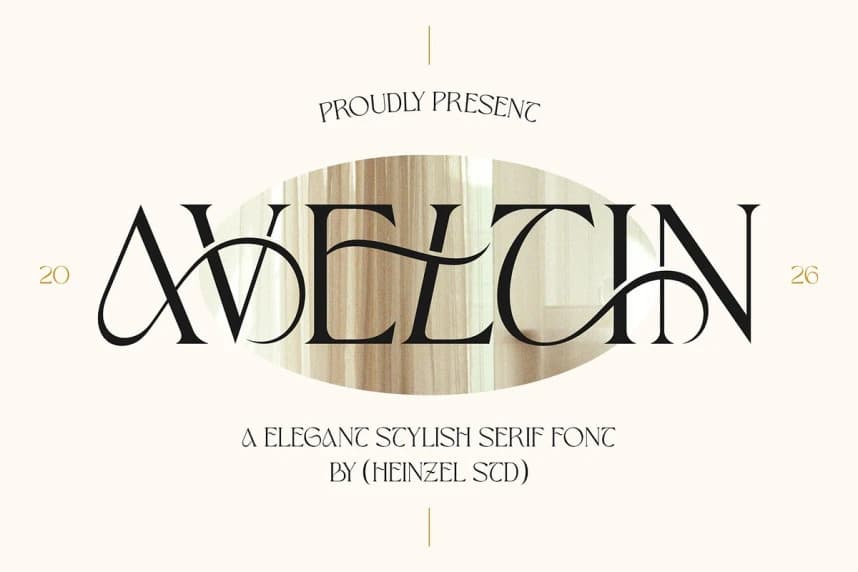 Aveltin Font – Serif creative asset
