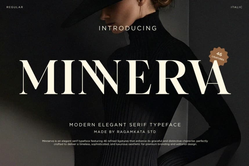 Minnerva Font – Display creative asset