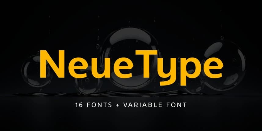 NeueType Font – Sans Serif creative asset