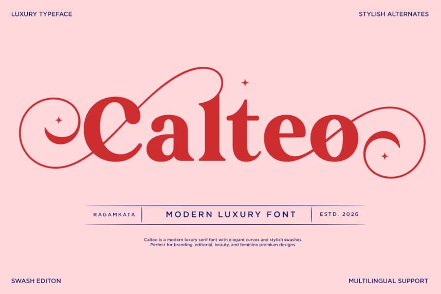 Calteo Font – Display creative asset