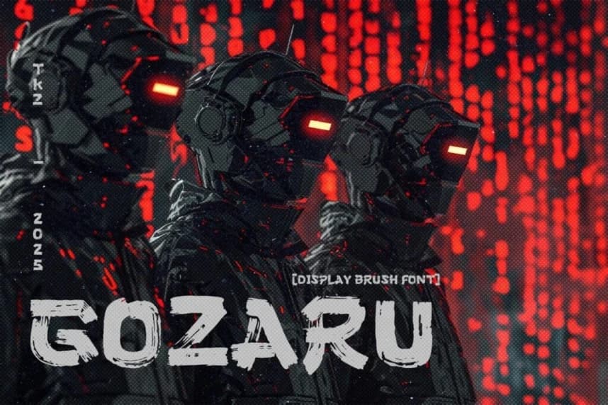 Gozaru Brush Font – Display creative asset