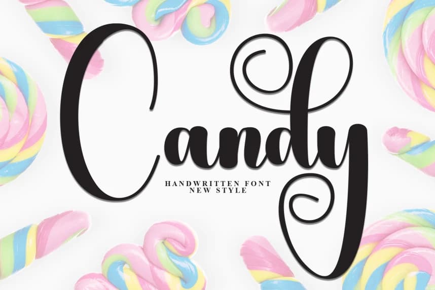 Candy – Elegant Handwritten Font – Handwritten creative asset