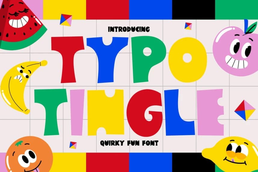 Typo Tingle Font – Display creative asset