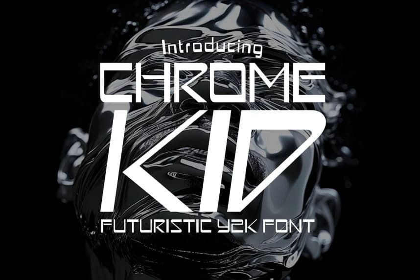 Chrome Kid Font – Display creative asset