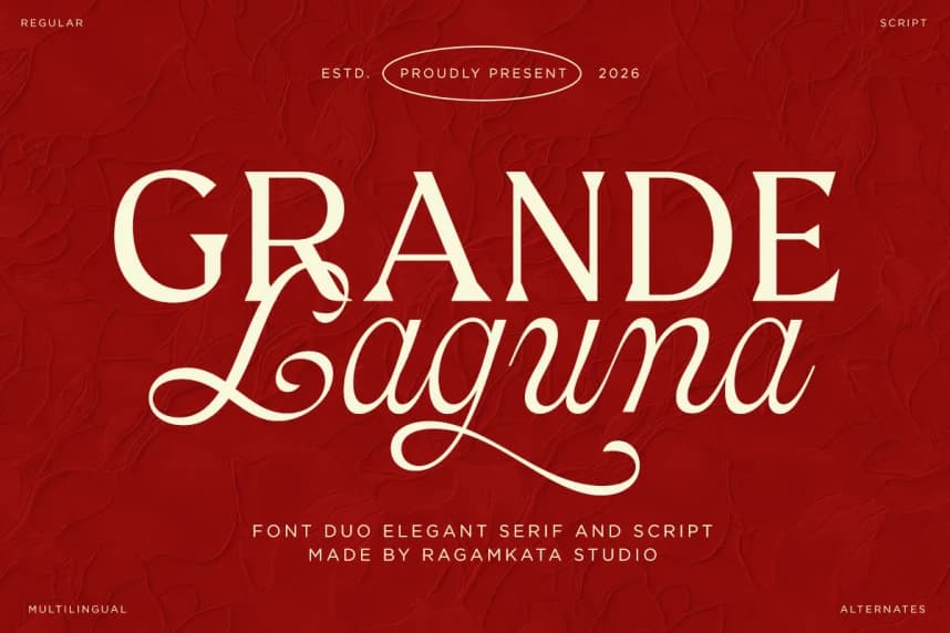 Grande Laguna Font – Serif creative asset