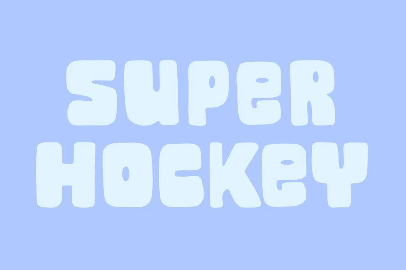 Super Hockey Font – Display creative asset