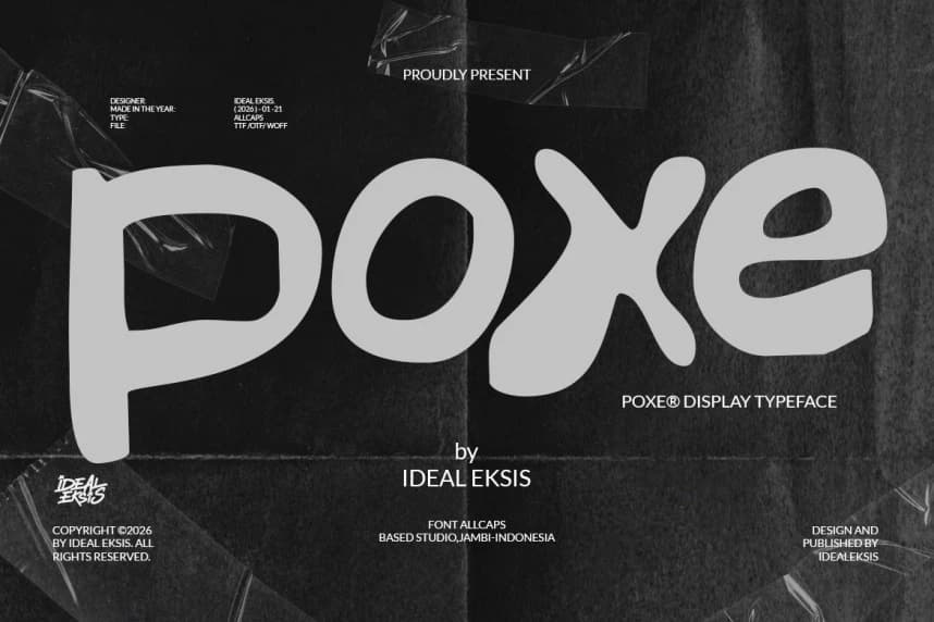 Poxe Font – Display creative asset
