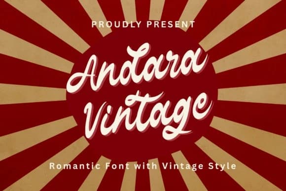 Andara Vintage Font – Script creative asset