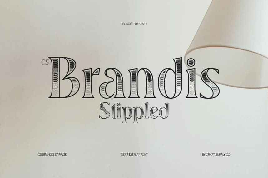 CS Brandis Stippled Font – Display creative asset