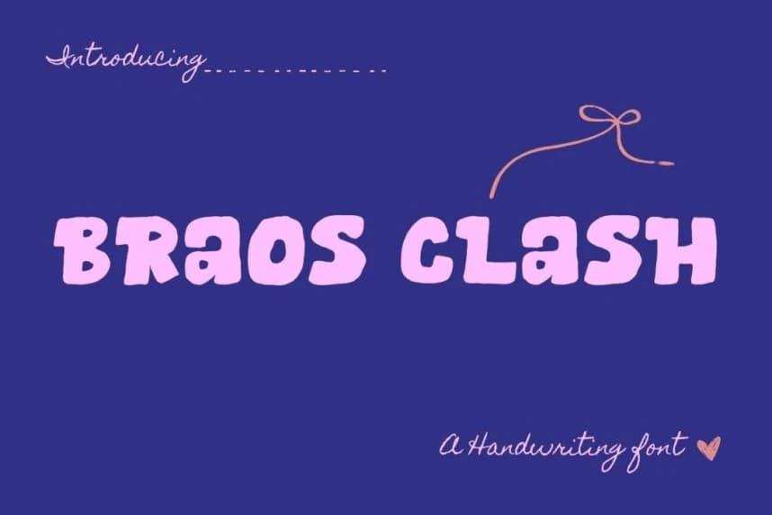 Braos Clash Font – Display creative asset