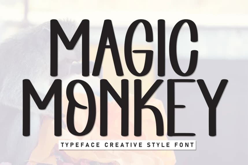 Magic Monkey – Creative Style Font – Display creative asset