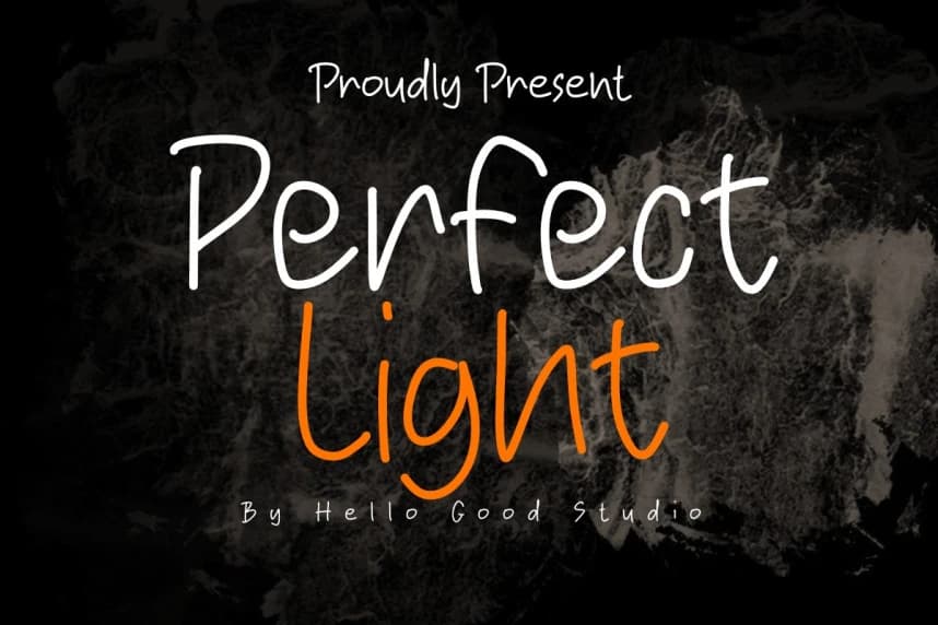 Perfect Light Font – Handwritten creative asset