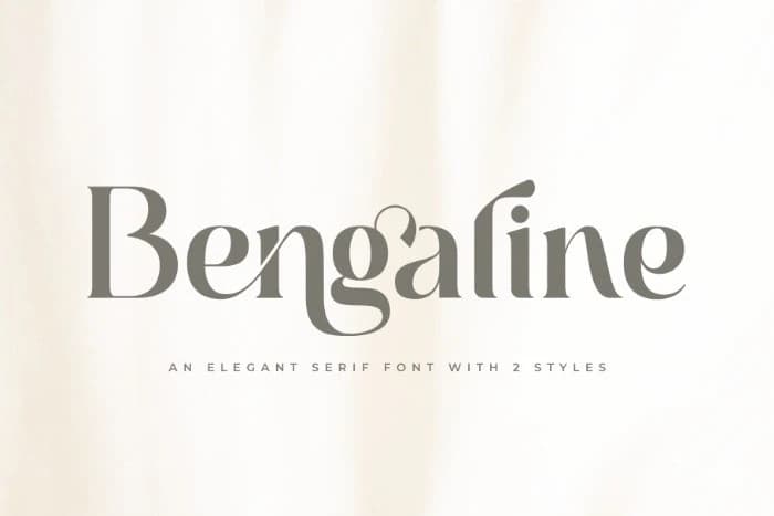 Bengaline Font – Serif creative asset