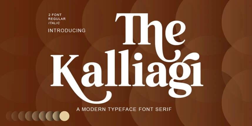 The Kalliagi Font – Serif creative asset