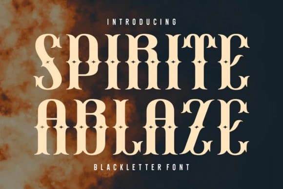 Spirite Ablaze Font – Display creative asset