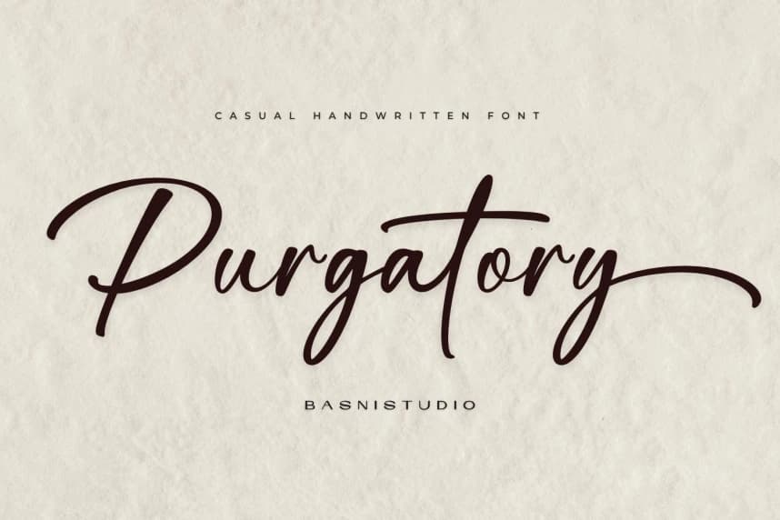 Purgatory An Casual Handwritten Font – Handwritten creative asset