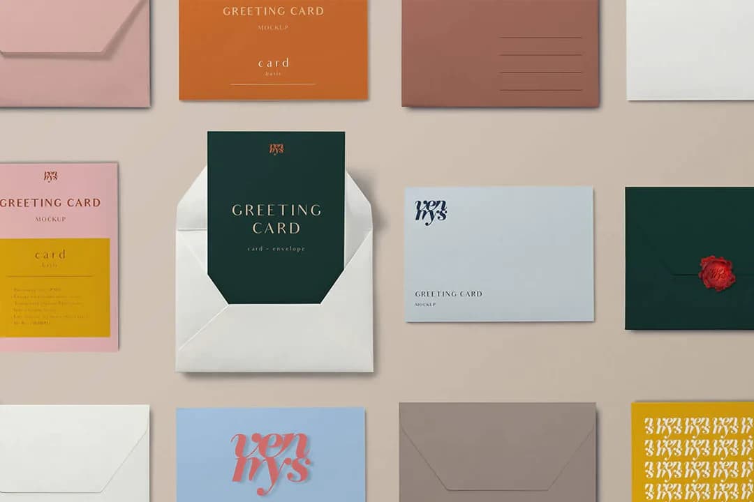 Greeting Card Mockup – Mockups creative asset