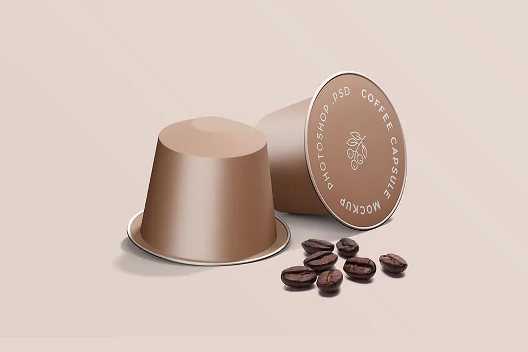 Espresso Coffee Capsule Mockup Free PSD – Mockups creative asset
