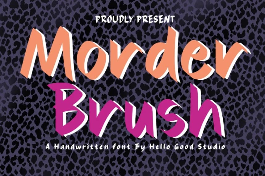 Morder Brush Font – Display creative asset
