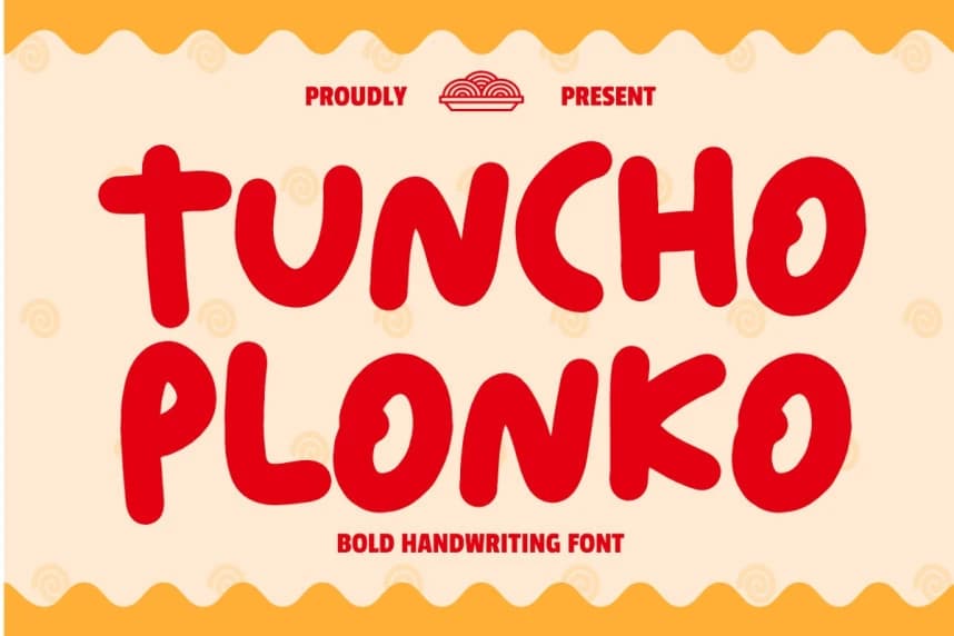 Tuncho Plonko Font – Display creative asset