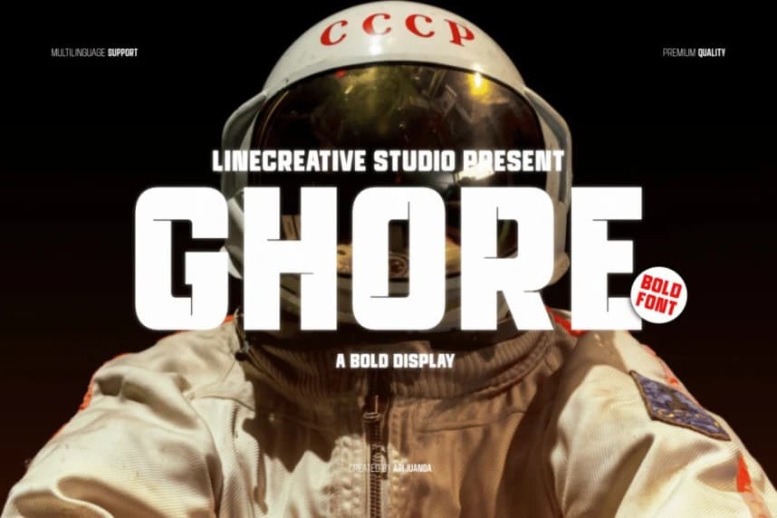 Ghore Font – Display creative asset